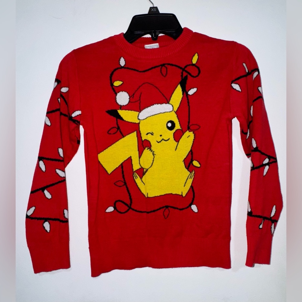 Pokemon Red Pikachu Christmas Sweater